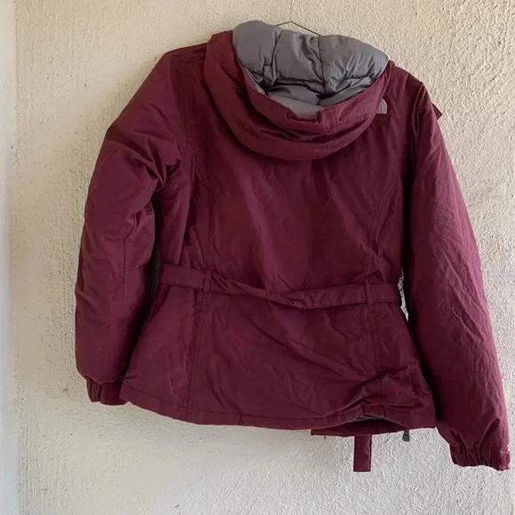 The North Face Women Hooded Belted Goose Down Hyvent Winter Jacket Coat Size S - Picture 6 of 6
